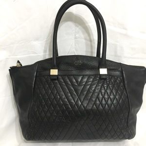 Vince Camuto New York Black Leather Handbag